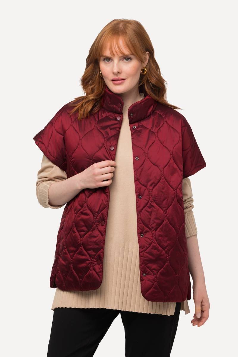 Große Größen Steppweste, Damen, rot, Größe: 46/48, Polyester/Synthetische Fasern, Ulla Popken von Selection