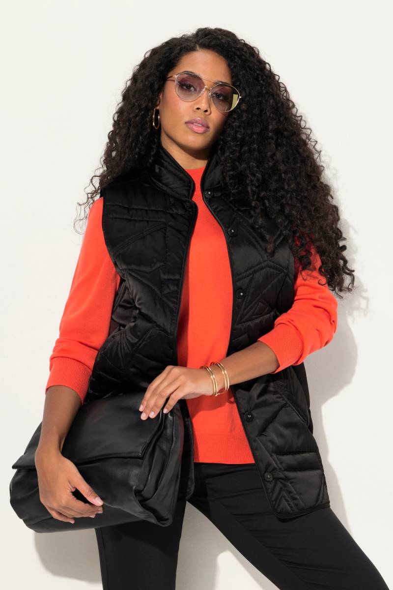 Große Größen Steppweste, Damen, schwarz, Größe: 46/48, Polyester, Ulla Popken von Selection