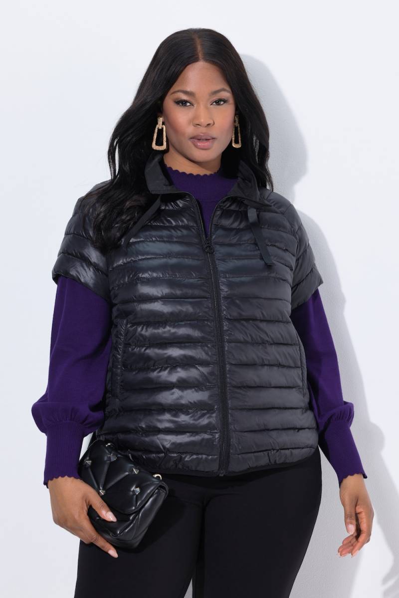 Große Größen Steppweste, Damen, schwarz, Größe: 58/60, Polyester, Ulla Popken von Selection