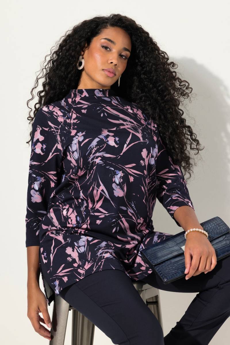 Große Größen Sweatshirt, Damen, blau, Größe: 58/60, Viskose/Synthetische Fasern, Ulla Popken von Selection