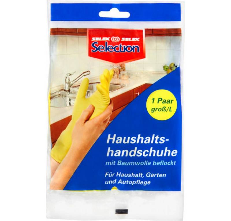 Selection Putzhandschuh Selection Haushaltshandschuhe 1 Paar Größe L von Selection