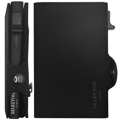Selective Cards|Slim Wallet mit Moneyclip und Münzfach & RFID-Schutz - Mini Geldbörse Herren & Damen - Kartenetui Kreditkartenetui - Portmonee Geldbeutel Portemonnaie klein von Selective Cards