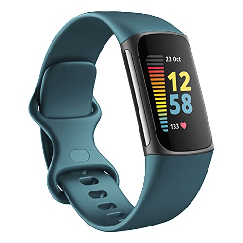 Ersatzbänder kompatibel mit Fitbit Charge 5 Bändern/Fitbit Charge 6 Bands für Damen und Herren, Silikon, Fitness-Sport-Armbänder für Damen und Herren, klein und groß (groß, grüne Tannennadeln) Ersatzbänder kompatibel mit Fitbit Charge 5 Bändern/Fitbit Charge 6 Bands für Damen und Herren, Silikon, Fitness-Sport-Armbänder für Damen und Herren, klein und groß (groß, grüne Tannennadeln) von Seleek