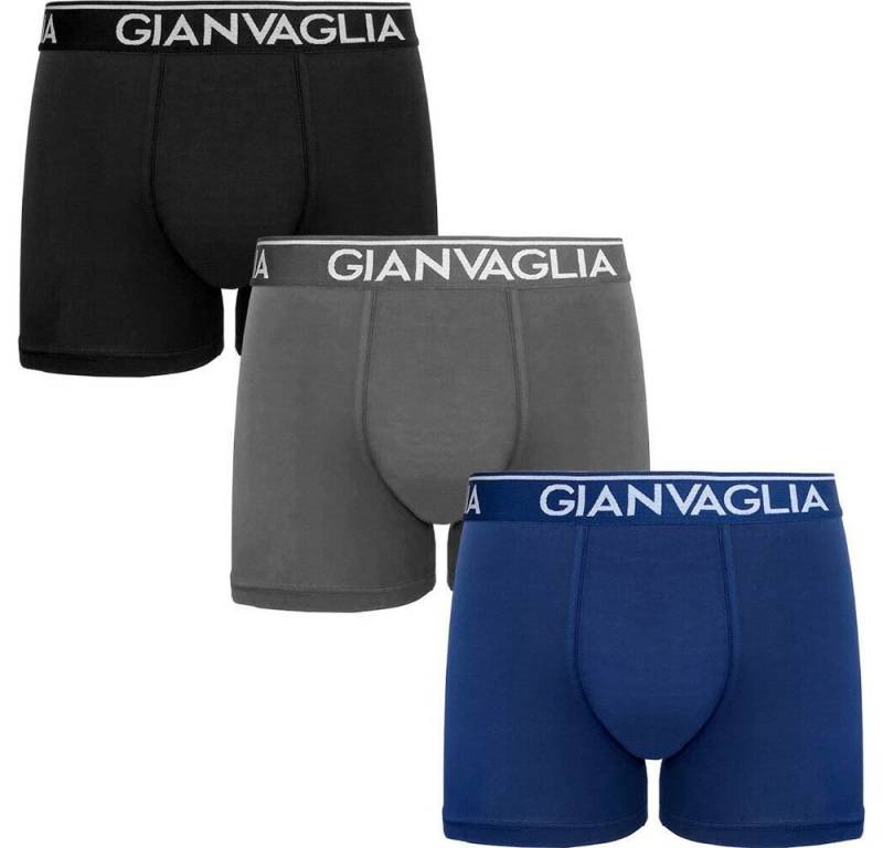 Selef Creation Boxershorts 3er Pack Boxershort Unterhose Retroshort Premium Stretch Baumwolle (3er Set) von Selef Creation