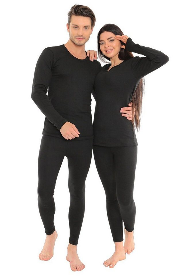Selef Creation Funktionsunterhemd 2Tlg Thermo Set Thermohemd + Thermohose Thermounterwäsche Thermo (2er Set) von Selef Creation
