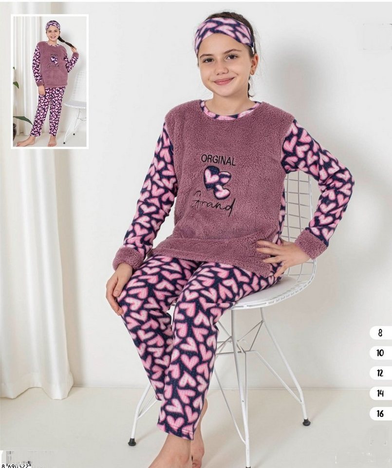 Selef Creation Pyjama Schlafanzug Mädchen Kinder Pyjama lang GR. 8-16 Jahre von Selef Creation