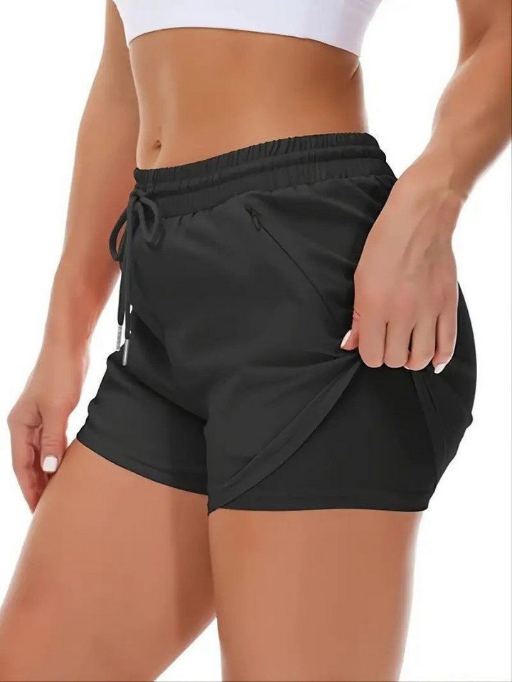 Selef Creation Sporthose SHORT Sportlauf-Fitness-Shorts mit Mehreren Taschen von Selef Creation