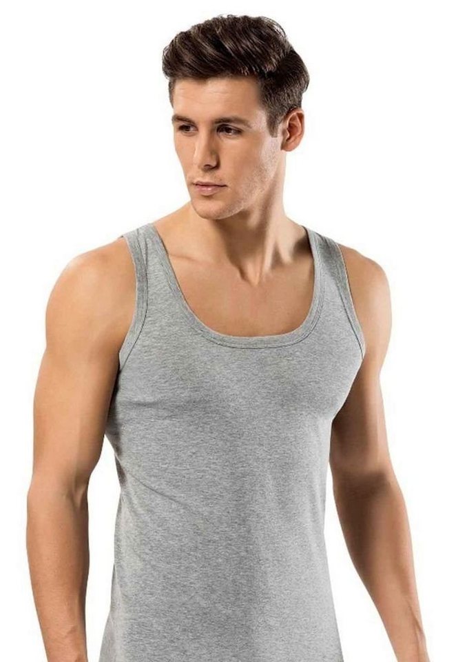 Selef Creation Unterhemd 2er Pack PREMIUM Herren Unterhemd Feinripp Tank-Top 100% Baumwolle (2er Set) von Selef Creation