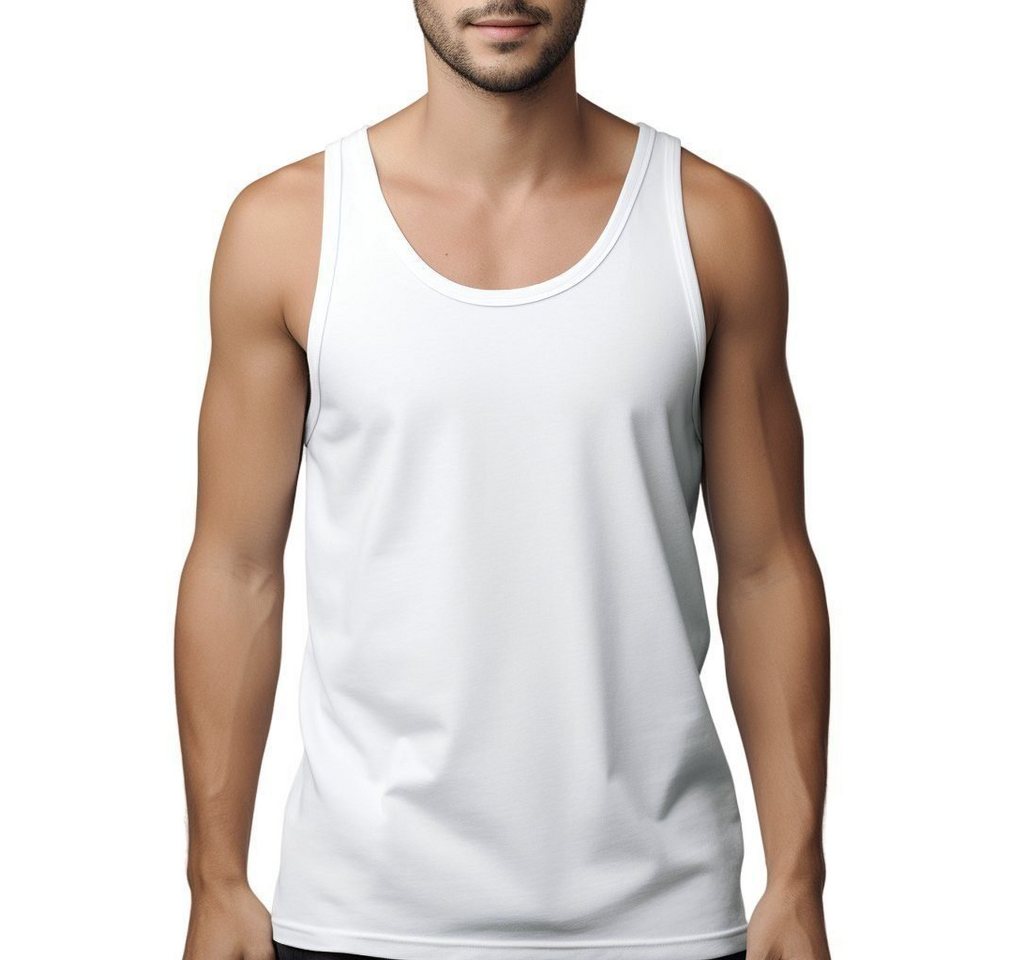 Selef Creation Unterhemd 2er Pack PREMIUM Herren Unterhemd Feinripp Tank-Top 100% Baumwolle (2er Set) von Selef Creation