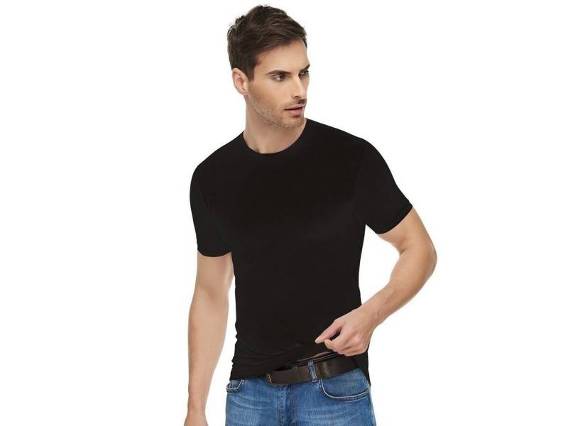Selef Creation Unterhemd 2er Set T-Shirt Business mit Kurzarm und Rundhals aus Baumwolle (2er Set) von Selef Creation