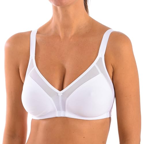 Selene Drahtloser Baumwoll-BH mit doppelter Mikrofaserschicht für Damen, Modell Estela. Weichheit, Halt und Komfort. von Selene