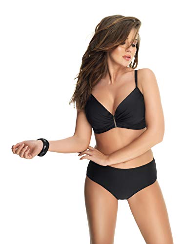 Selente My Secret 1890 attraktiver Bikini in großen Größen mit vorteilhaftem Schnitt, Bikini Schwarz, BH 85E / Slip XL (42E) von Selente