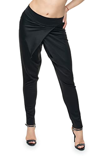 Selente #Fashionista Damen Stoffhose (Made in EU), Haremshose Schwarz, Gr. S-M von Selente