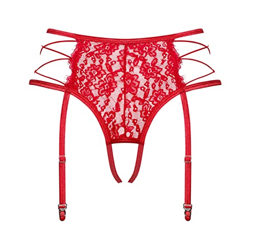 Selente Love & Fun zarter Damen-Strapsgürtel in toller Geschenkbox (L-XL, Rot Ouvert) von Selente