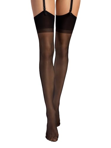 Selente Lovely Legs klassische Damen Strapsstrümpfe, 20 DEN, made in EU, Strapsstrümpfe-schwarz-15den, Gr. S Selente Lovely Legs klassische Damen Strapsstrümpfe, 20 DEN, made in EU, Strapsstrümpfe-schwarz-15den, Gr. S von Selente