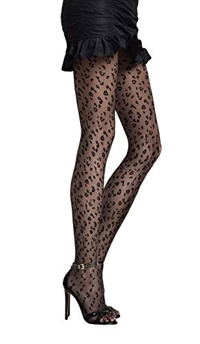 Selente Lovely Legs raffinierte Damen Strumpfhose, made in EU (2 (S), schwarz-leo-20den) von Selente