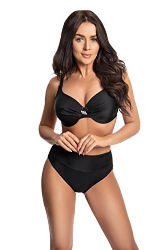 Selente My Secret D8139 Bikini Bademode Made in EU, Schalen-Top Schwarz, Gr. 80B/Slip 40 von Selente