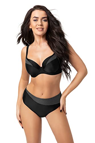 Selente My Secret Damen D7319 moderner Bikini mit Bügel-Top in großen Größen (Made in EU), Schwarz mit Punkte, Gr. 80E/Slip 40 von Selente