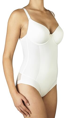 Selente My Secret Damen attraktiver Shapingbody mit Bügel und gepolsterten Cups, tiefer Rücken Ecru, Gr. 80C von Selente