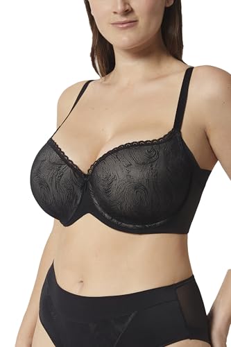 Selente My Secret Damen gepolsterter Bügel-BH mit Shapingeffekt in großen Größen, schwarz, Gr. 85F von Selente