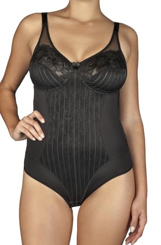 Selente My Secret Damen modischer Shapingbody ohne Bügel und ungepolsterten Cups, Spitze Schwarz, Gr. 75C von Selente