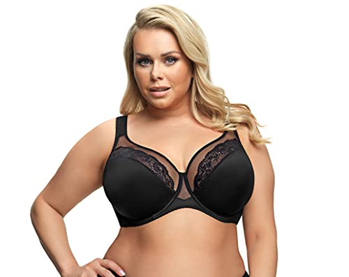 Selente My Secret K441 Damen Soft-BH große Größen Made in EU mit exklusivem Wäschenetz, Schwarz Spitze, Gr. 100D von Selente
