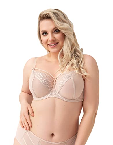 Selente My Secret K496 Damen BH große Größen Made in EU mit exklusivem Wäschenetz, beige, Gr. 85H von Selente