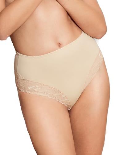 Selente My Secret Vanda Damen Unterhose (Made in EU) mit Spitze, Hipster Beige, Gr. L von Selente