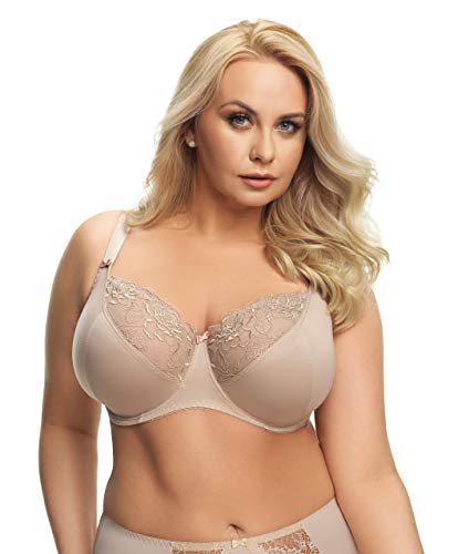 Selente My Secret bh01 Damen Bügel-BH (Made in EU) mit idealer Passform, Big-BH ungepolstert Beige, Gr. 95G von Selente