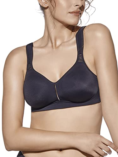 Selente MySecret Damen Sport-BH für große Größen mit starkem Halt, Schwarz, Gr. 90C von Selente