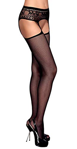 Selente Lovely Legs verführerische Damen Strapsgürtel-Strümpfe als praktische Kombination, made in EU, Modell 3, Einheitsgröße XL/XXL von Selente