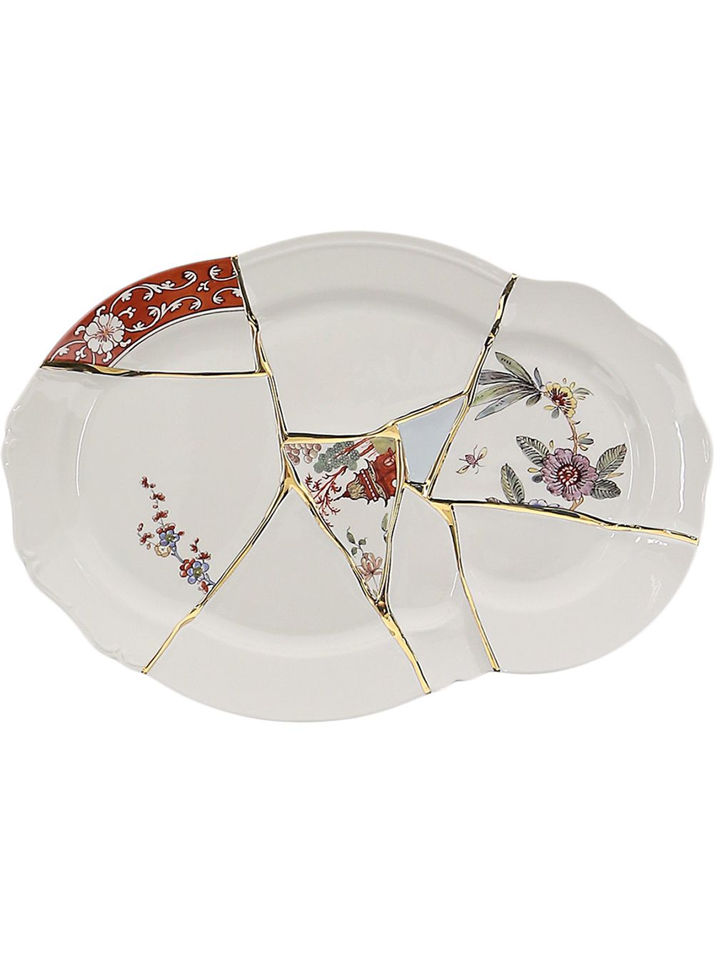 Seletti 'Kintsugi' Tablett - Weiß von Seletti