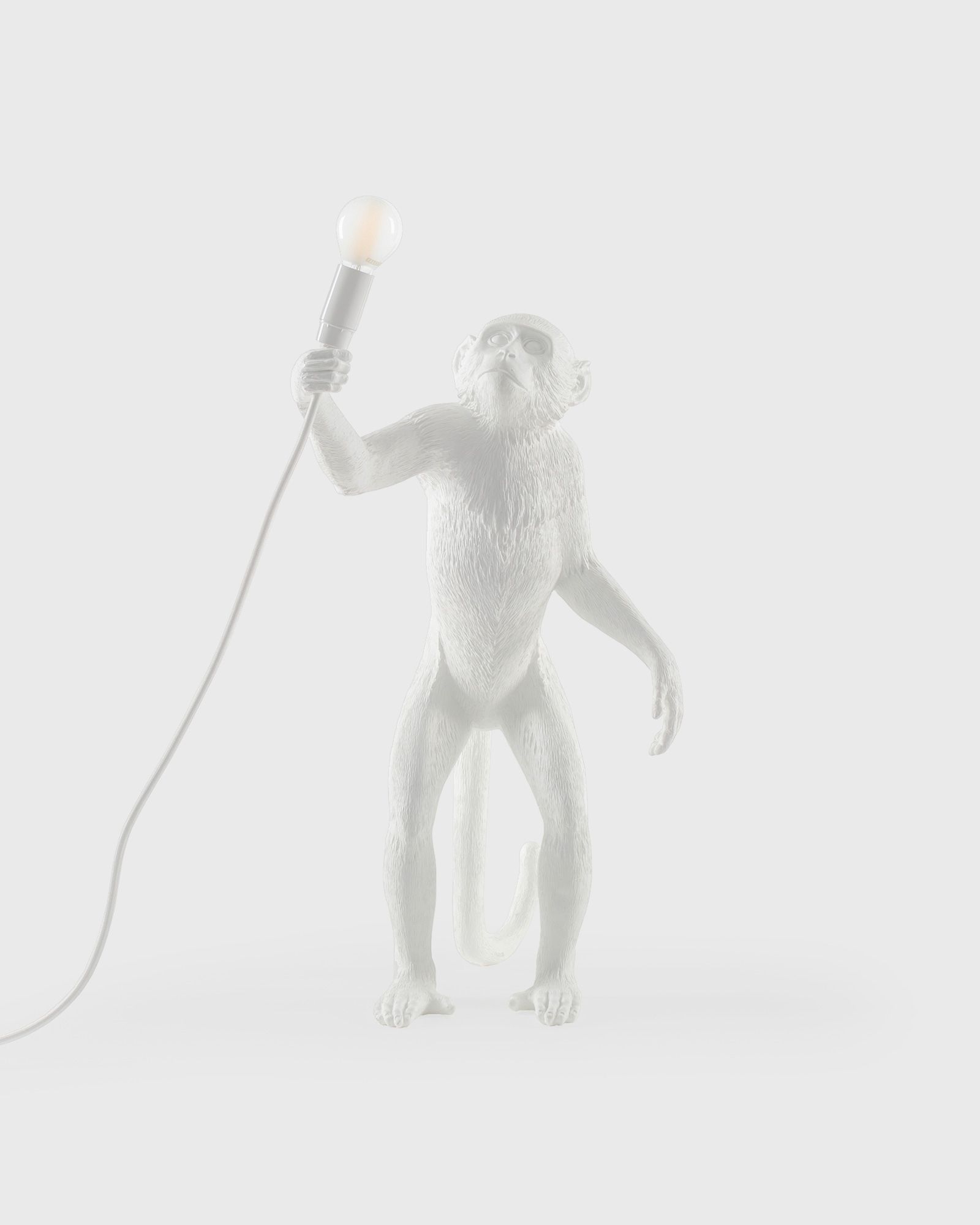 Seletti MONKEY LAMP RESIN LAMP - STANDING - EU PLUG men Lighting white in Größe:ONE SIZE von Seletti