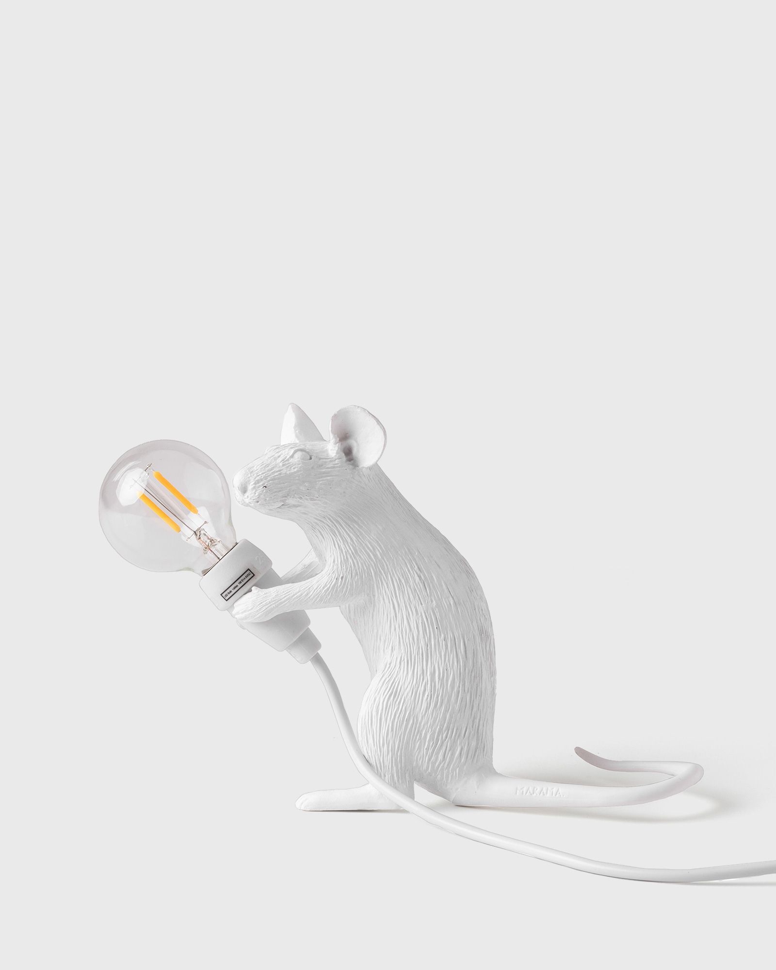 Seletti MOUSE LAMP-MAC RESIN LAMP - SITTING USB men Lighting white in Größe:ONE SIZE von Seletti