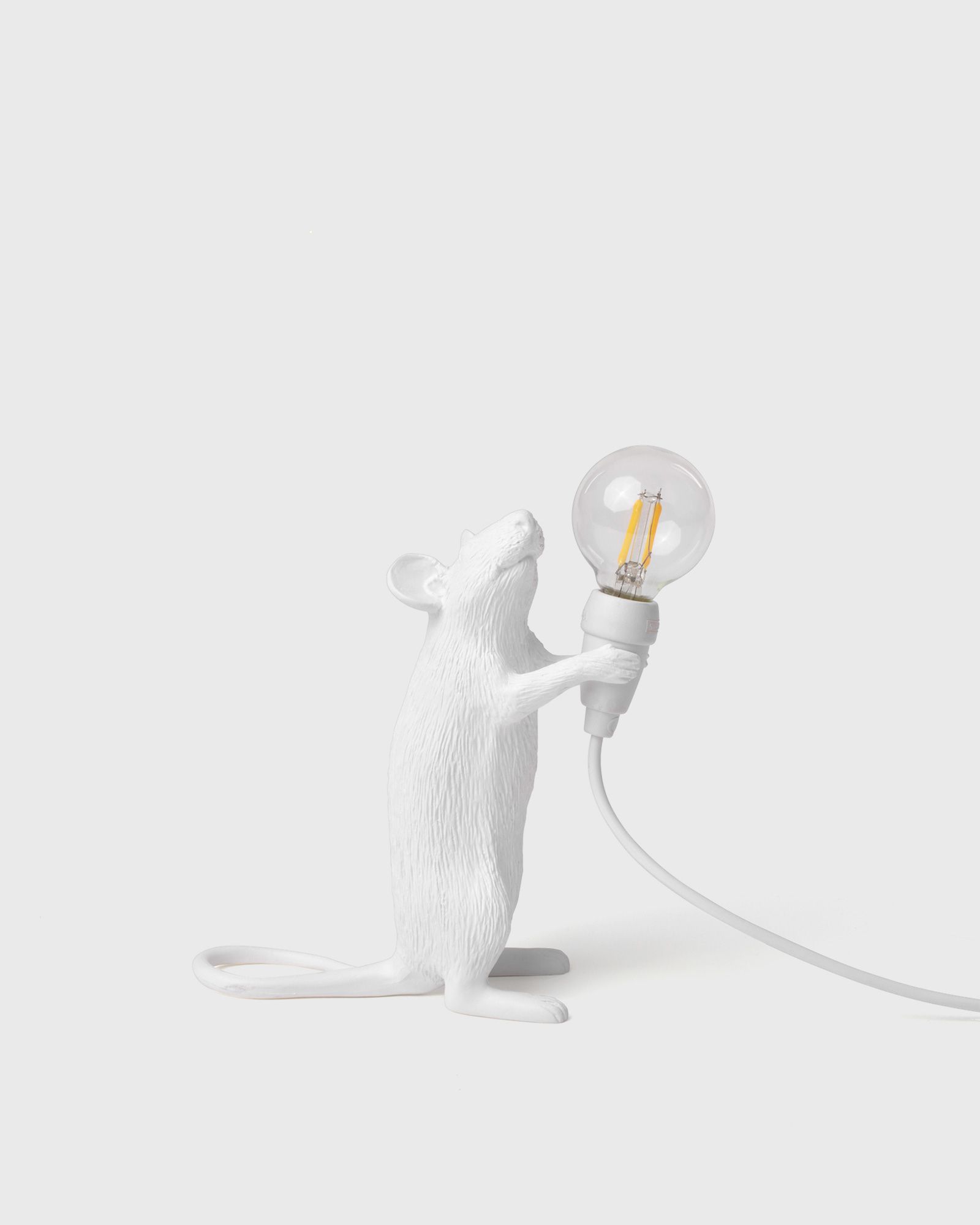 Seletti MOUSE LAMP-STEP RESIN LAMP - STANDING USB men Lighting white in Größe:ONE SIZE von Seletti