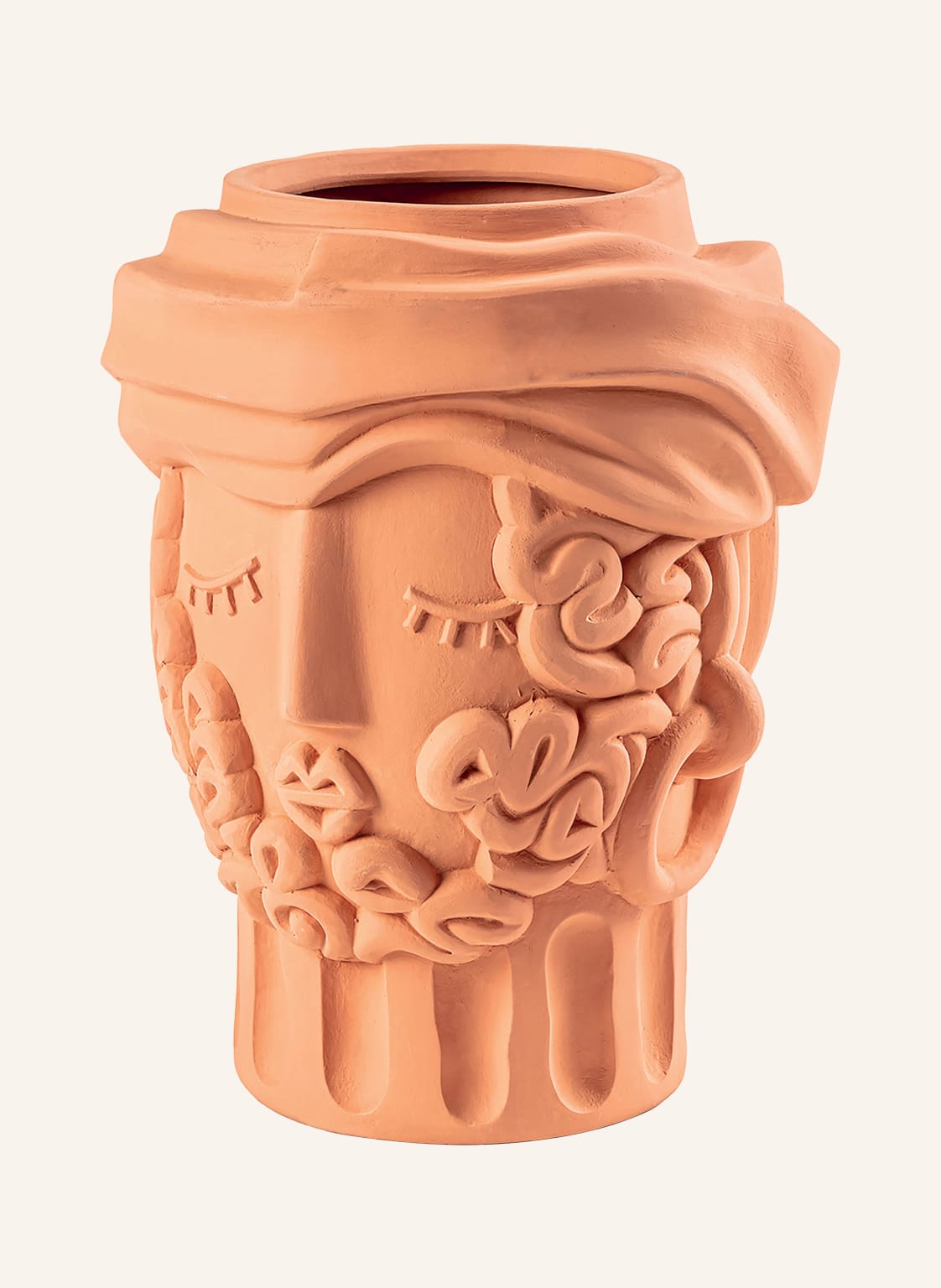 Seletti Vase Magna Graecia Man braun von Seletti