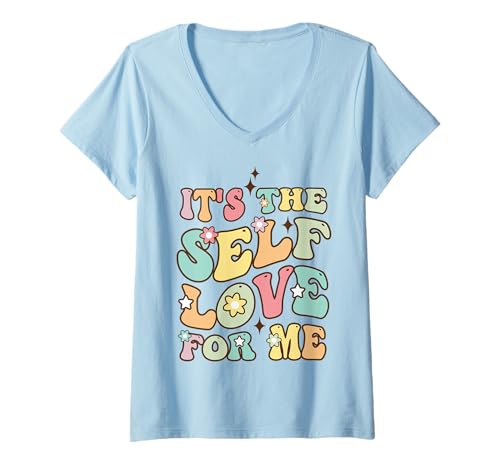 Damen Selbstliebe für Mich inspiriert Selbstvertrauen Self Care Days Lovers T-Shirt mit V-Ausschnitt Damen Selbstliebe für Mich inspiriert Selbstvertrauen Self Care Days Lovers T-Shirt mit V-Ausschnitt von Self Love Vibes for Empowered Women Everyday