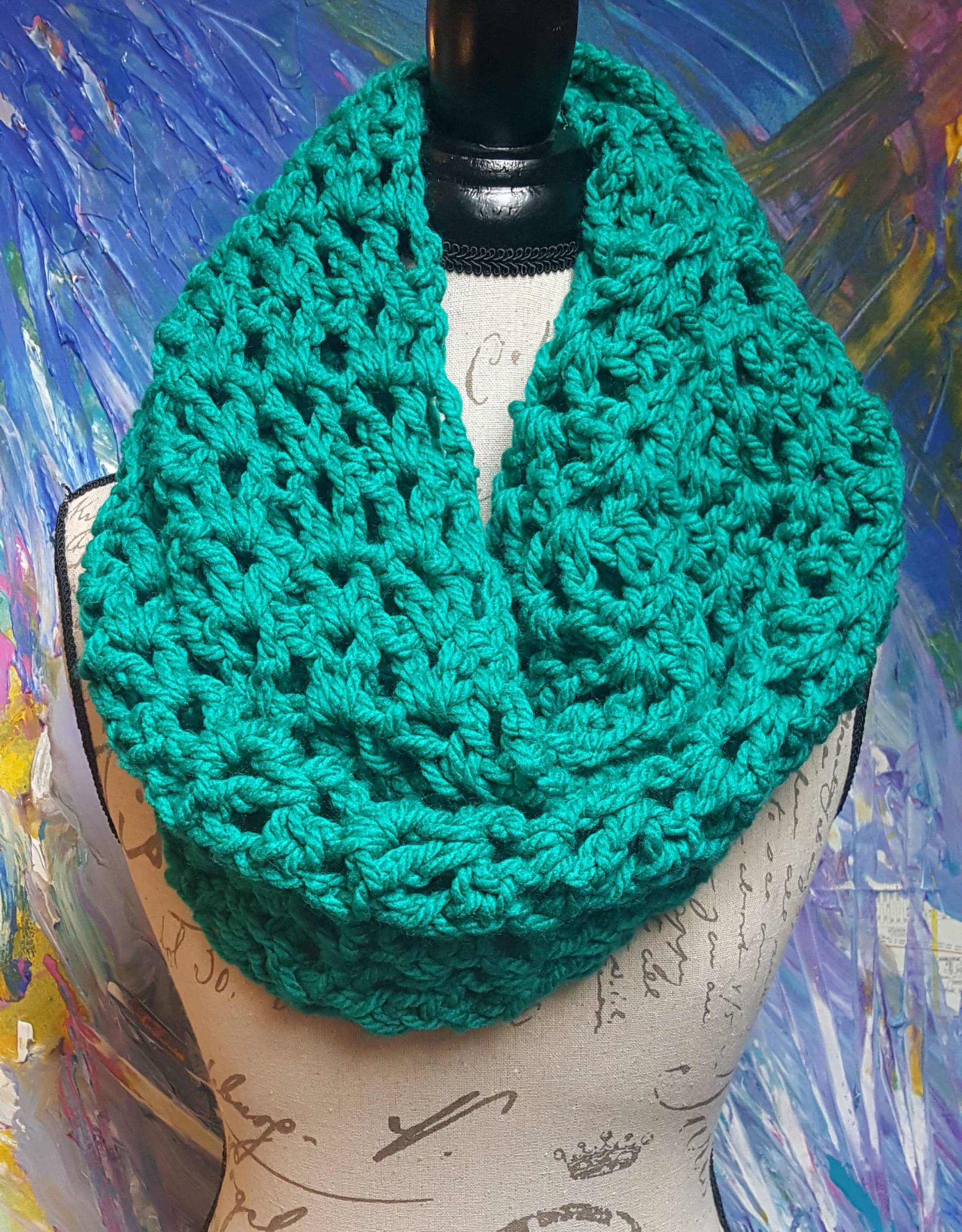 Petrol/V-stich-Loop von SelfCareScarves