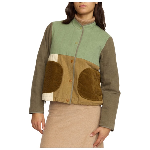 Selfhood - Women's Quilted Patchwork Jacket - Freizeitjacke Gr M braun von Selfhood