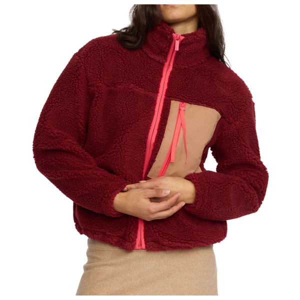 Selfhood - Women's Teddy Jacket - Fleecejacke Gr S rot von Selfhood