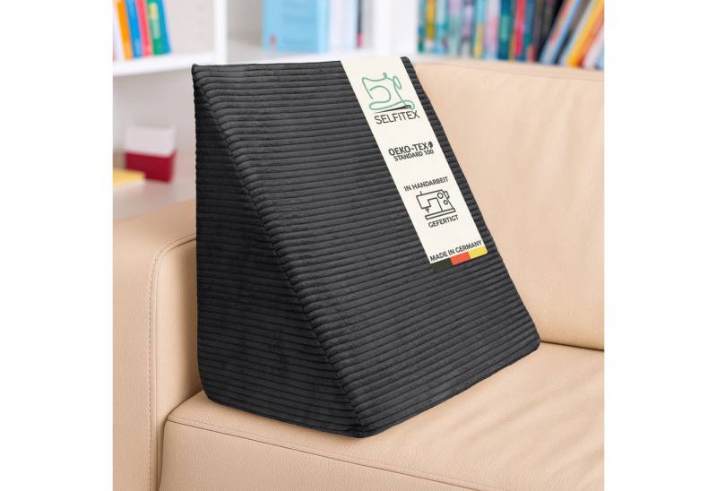 Selfitex Keilkissen Selfitex Breitcord Keilkissen 60x50x30 cm, abnehmbarer Bezug, ergonomische Form, bequemes Rückenkissen mit stabilem Schaumstoff - Made in Germany Selfitex Keilkissen Selfitex Breitcord Keilkissen 60x50x30 cm, abnehmbarer Bezug, ergonomische Form, bequemes Rückenkissen mit stabilem Schaumstoff - Made in Germany von Selfitex