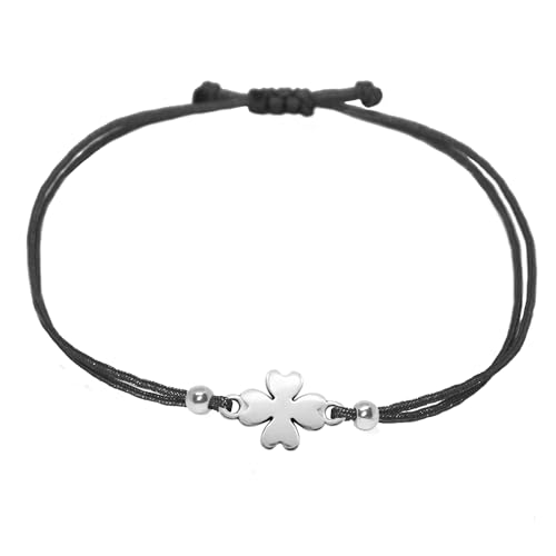 Selfmade Jewelry Armband Damen Kleeblatt Handgemachtes Glücksarmbändchen mit Klee Größenverstellbar Inkl. Geschenk-Verpackung (Silber) Selfmade Jewelry Armband Damen Kleeblatt Handgemachtes Glücksarmbändchen mit Klee Größenverstellbar Inkl. Geschenk-Verpackung (Silber) von Selfmade Jewelry
