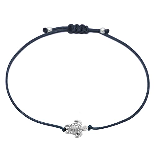 Selfmade Jewelry Armband Damen Schildkröte Handgemachtes Makramee-Armbändchen Größenverstellbar Inkl. Geschenk-Verpackung von Selfmade Jewelry