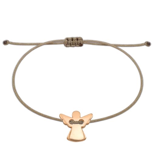 Selfmade Jewelry Armband Damen Roségold Schutzengel Handgemachtes Makramee Armbändchen mit Engelchen Inkl. Geschenk-Verpackung (Roségold - Braun) Selfmade Jewelry Armband Damen Roségold Schutzengel Handgemachtes Makramee Armbändchen mit Engelchen Inkl. Geschenk-Verpackung (Roségold - Braun) von Selfmade Jewelry