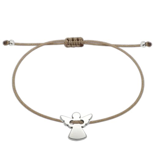 Selfmade Jewelry Schutzengel Armband Silber - Kommunion Geschenk Konfirmation Größenverstellbares Armkettchen für Mädchen Inkl. Geschenkverpackung von Selfmade Jewelry