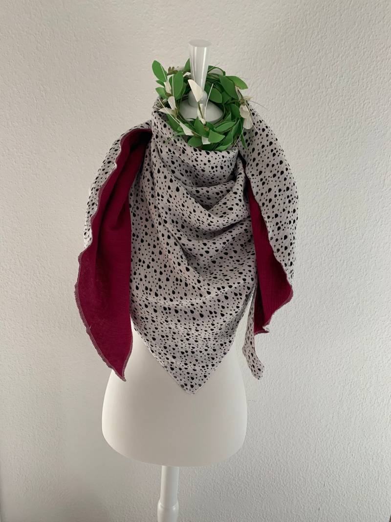 Musselin-Tuch Damen Xxl Doppelt Genäht | Dreieckstuch 200 cm von SelfmadeClothes