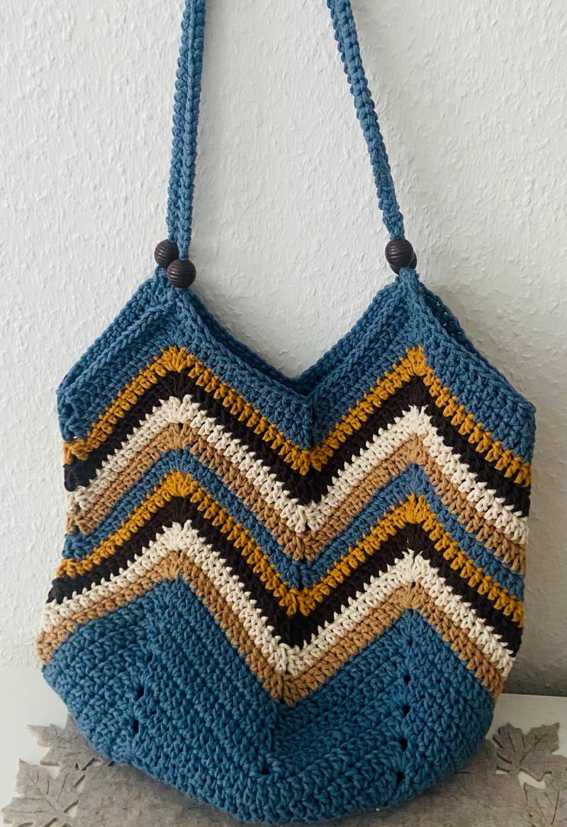 Gehäkelte Handtasche Damen - Boho Tasche Handmade Umhängetasche Sommer Strandtasche Geschenk Für Frauen" von SelinaysBabySachen