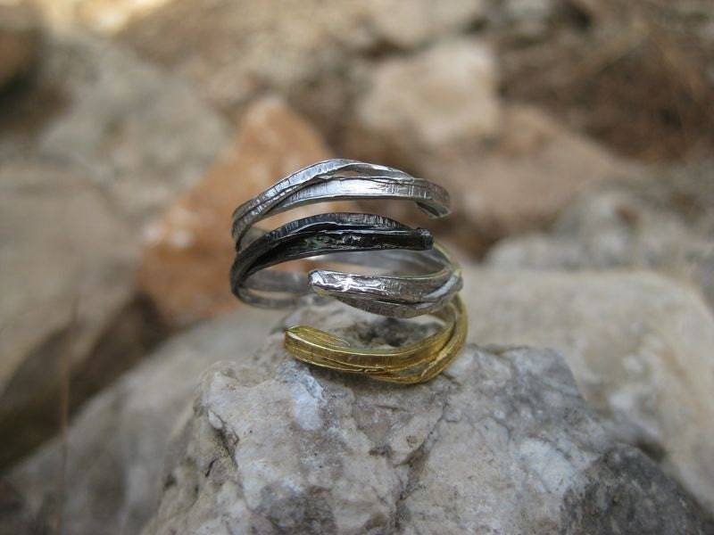 Handgemachter Ring Aus Sterlingsilber von Selinopetra