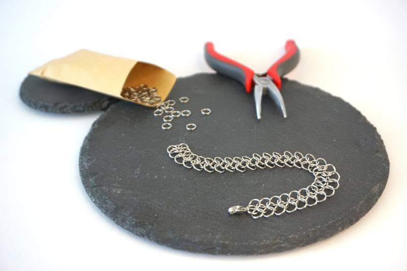 Diy Schmuck Kit Armband Europäisch 4In1 Edelstahl Do It Yourself Chainmail Kettenhemd von SelkieArmor