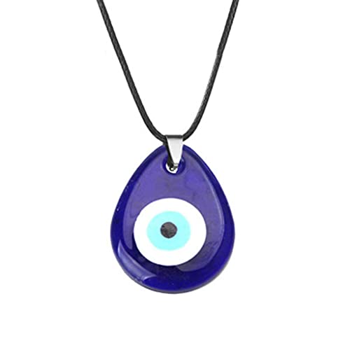 Selma. Evil Eye Halskette für Frauen Männer Blau Türkisch Harz Leder Seil Evil Eye Halskette Lucky Protection Halskette (1) von Selma.